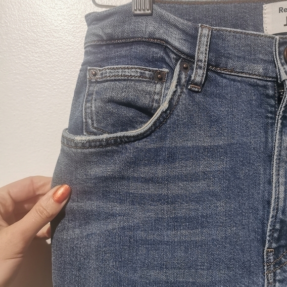 REFORMATION s26 light blue jeans high rise & skinny - Picture 6 of 16